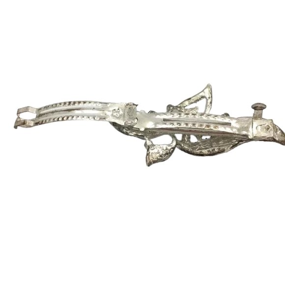 Vintage Pearl & Diamond French Barrette - Picture 3 of 4